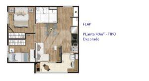 Planta 43m Decorada