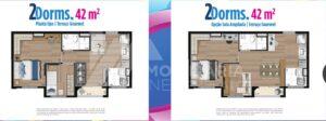 STAZ BARRA FUNDA Planta Tipo e Ampliada _ 42m²